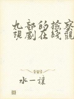 九部的检察官电视剧在线观看超清