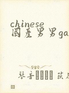 chinese国产男男gaygay网站