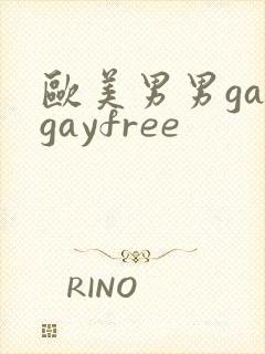 欧美男男gaygayfree