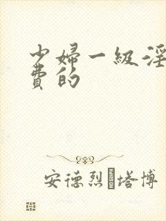 少妇一级淫片免费的封面