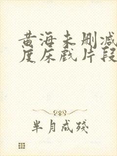 黄海未删减大尺度床戏片段