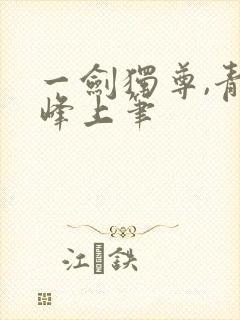 一剑独尊,青鸾峰上笔封面