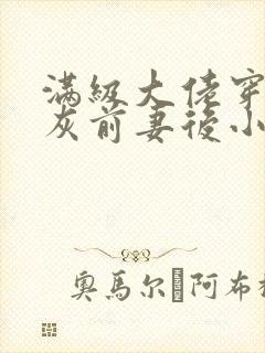 满级大佬穿成炮灰前妻后小说电子版txt