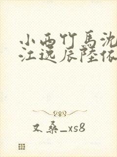小西竹马沈繁星江逸辰陆依依小说封面