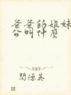 爸爸的姐妹的老公叫什么