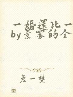 一婚还比一婚高by晨雾的全文阅读封面