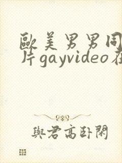 欧美男男同性恋片gayvideo在线看