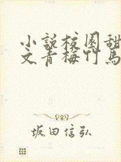 小说校园甜文宠文青梅竹马