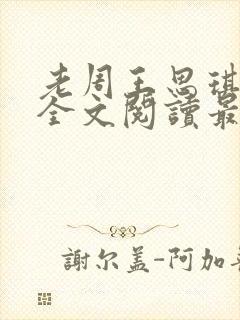 老周王思琪小说全文阅读最新章节更