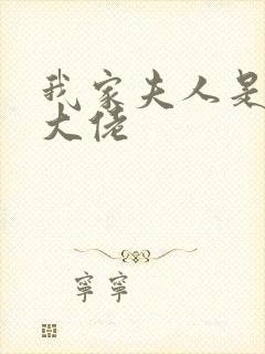 我家夫人是满级大佬