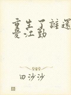 重生了谁还谈恋爱江勤封面