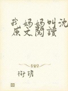 我妈妈叫沈绣琴原文阅读