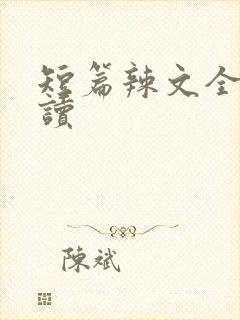 短篇辣文全文阅读封面