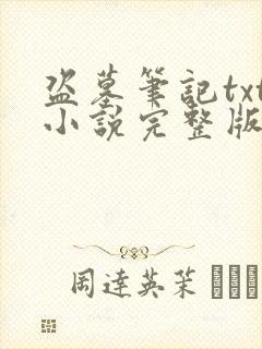 盗墓笔记txt小说完整版下载