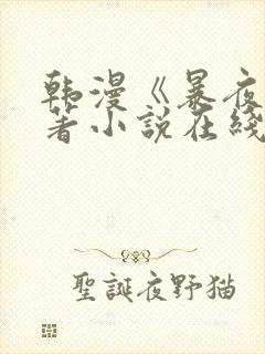 韩漫《暴夜》原著小说在线看