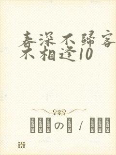 春深不归客清梦不相逢10