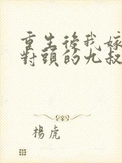 重生后我嫁给死对头的九叔封面