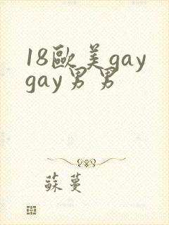 18欧美gaygay男男封面