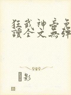 狂武神帝免费阅读全文无弹窗