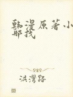 韩漫原著小说在哪找