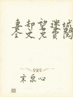 妻却望迷城沈莹全文免费阅读笔趣阁