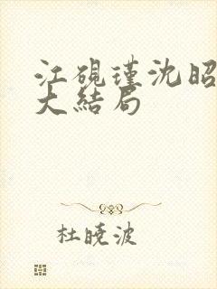 江砚瑾沈昭小说大结局