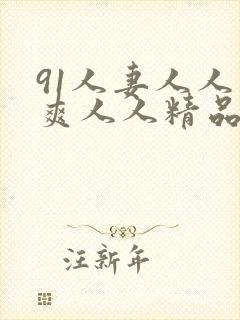 91人妻人人人爽人人精品