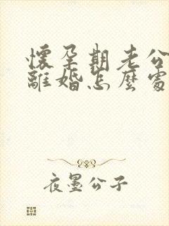 怀孕期老公出轨离婚怎么处理