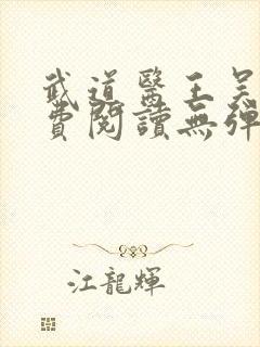 武道医王吴东免费阅读无弹窗全文