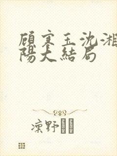 顾寒玉沈湘盛暖阳大结局