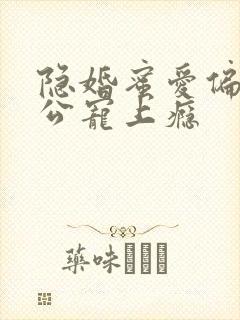 隐婚蜜爱偏执老公宠上瘾封面