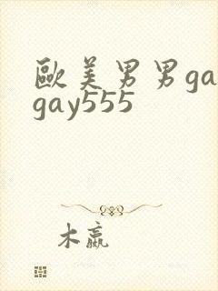 欧美男男gaygay555