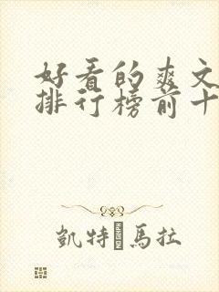 好看的爽文小说排行榜前十名封面