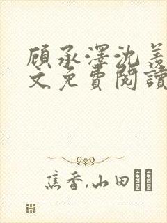 顾承泽沈羡之全文免费阅读封面