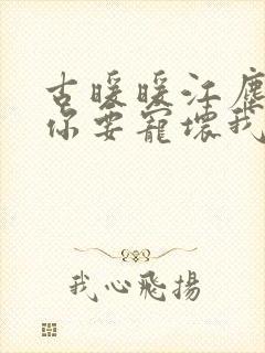 古暖暖江尘御叔你要宠坏我了封面