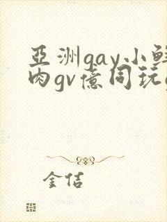 亚洲gay小鲜肉gv亿同玩gv