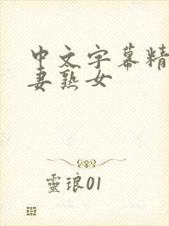 中文字幕精品人妻熟女封面