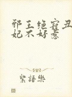 邪王绝宠丑颜医妃不好惹