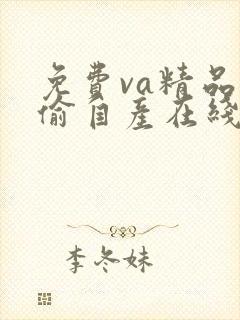 免费va精品国偷自产在线封面