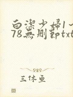 白洁少妇1～178无删节txt封面