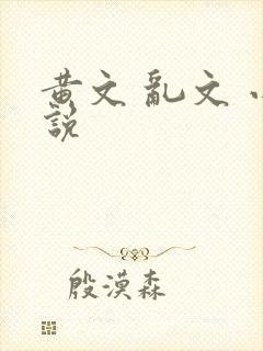 黄文 乱文 小说