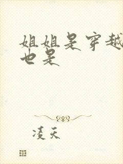 姐姐是穿越女我也是