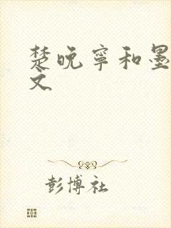 楚晚宁和墨燃车文