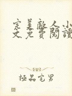 完美敌人小说全文免费阅读无弹窗封面