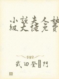 小说夫人她是满级大佬免费看
