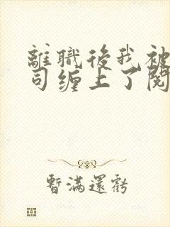 离职后我被前上司缠上了阅读全文全文