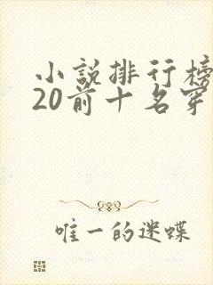 小说排行榜2020前十名穿越完结