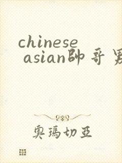 chinese asian帅哥男同志gay