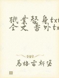职业替身txt全文 番外txt