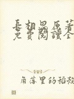 长相思原著小说免费阅读全文完结版封面